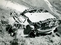 1944071002 Overturned German Tiger Tank - July 1944 - North of Saline - Italy
