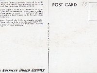 Douglas DC-6 - Pan American World Airways - $20 (Reverse)