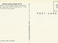 National Airlines Douglas DC-10 - $1 (Reverse)