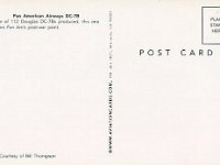 Pan American Airways DC-7B - $1 (Reverse)