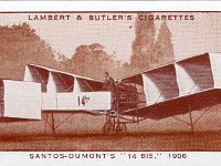 Lambert & Butler Vintage Cigarette Card History Of Aviation No 10 Santos-Dumonts 14bis 1933-$1