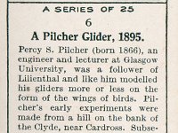 Lambert & Butler Vintage Cigarette Card History Of Aviation No 6 Pilcher Glider 1933-$1 (Reverse)