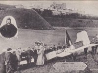 Rare 1909 English Aviation -  Crowd at spot where M. Louis Bleriot landed his aeroplane after flying from Galais to Dover, England, PU-1909 - $50
