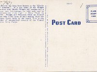 Wright Flyer 1903 Version - Linen -  1930's - $2 (Reverse)