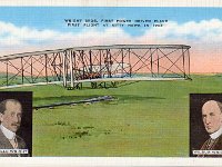 Wright Flyer 1903 Version - Linen -  1930's - $2