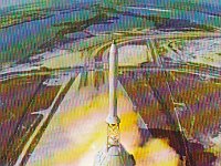 Apollo 11 - John F Kennedy Space Center - Lifting Off From Launch Pad 39A Florida