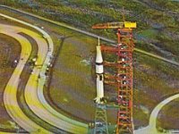 Saturn IB SA-206 Rocket -  Skylab 2 Rollout To Complex 39B